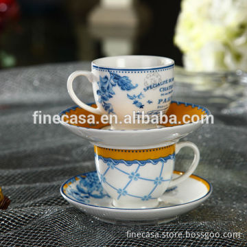 Elegant New Bone China Coffee Cup Set